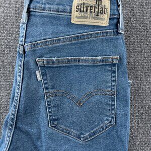 Levi's Silvertab Women Mom Jeans Baggy Size 30 Denim Cotton Blend ACTL 29X27